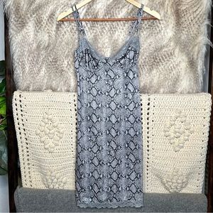 Victoria’s Secret Snake Print Slip Lingerie